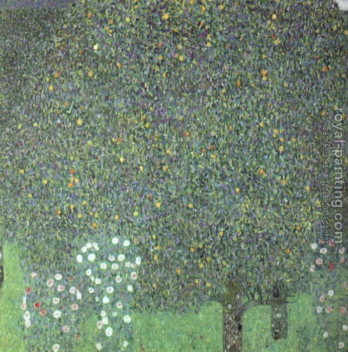 Gustav Klimt : Roses under the Trees